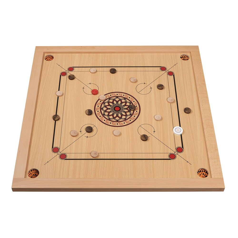 Carrom-spel från Philos – klassiskt brädspel med snärt och precision för hela familjen