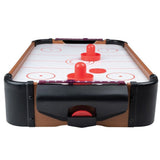 Närbild på Air Hockey spelplan med luftflöde för viktlös puck