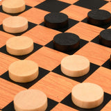 Checkers (Dam) – klassiskt brädspel för två spelare, komplett paket med spelplan och spelpjäser.