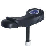 Närbild på sadeln på Club Trials 19″ trialenhjuling, ergonomisk för komfort under trial och flatland.