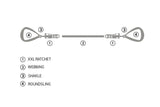 Manual för montering av Gibbon Trickline med rundslinga – steg-för-steg-instruktion