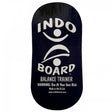 Indo Board balansbräda (deck) i mörk design med vit logotyp och text. Avsedd för balansträning