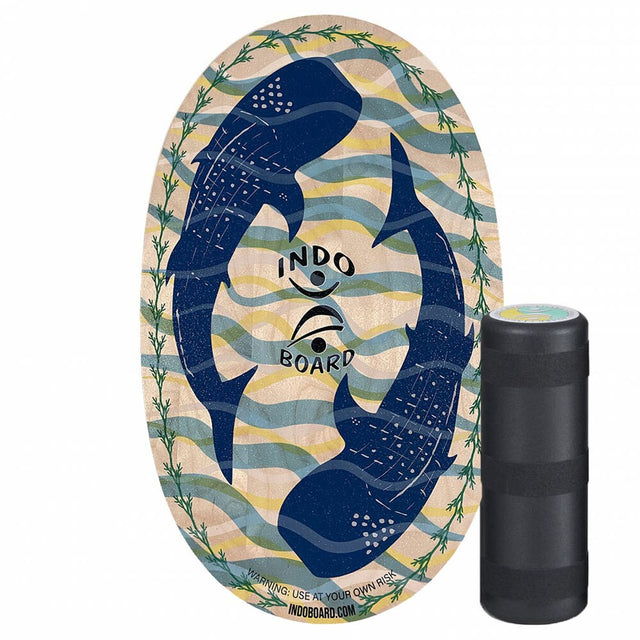 Indoboard Whale Shark balansbräda med Roller – unikt designad bräda för koordinationsträning