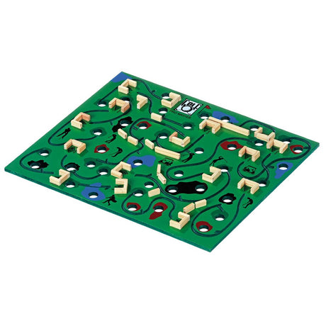 Labyrinth – spelvariation 3 på träbräda