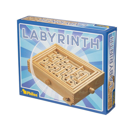 Labyrinth Large – utmanande labyrintspel i trä (framsida av förpackning)
