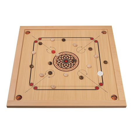 Carrom-spel från Philos – klassiskt brädspel med snärt och precision för hela familjen