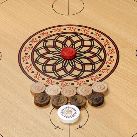 Carrom-spel från Philos – klassiskt brädspel med snärt och precision för hela familjen
