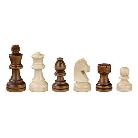 Schackset 45 mm från Philos – med schackpjäser i trä och generöst spelbräde 400x400 mm för hög spelkvalitet