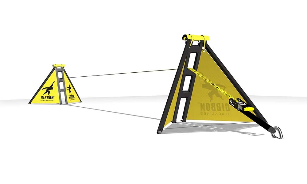 Gibbon Slackframe – höjdjusterbart stöd för slackline utan träd