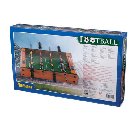 Baksida av förpackning till Soccer Table Game med spelbeskrivning