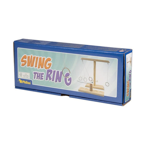 Swing The Ring – skicklighetsspel i FSC 100% trä (framsida av förpackning)