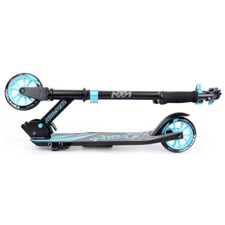 Tempish Nixin 125 AL II blå kickbike i aluminium – hopfälld