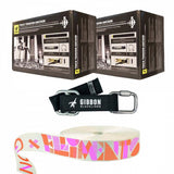 Gibbon Ultimate Trickline Pro Kit med Elliments-lina – stilren och högpresterande slackline för tricks och hopp