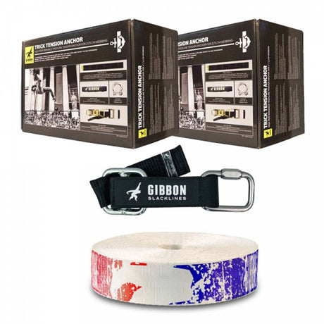 Gibbon Ultimate Trickline Pro Kit med Epic-lina – elastisk slackline för extrema tricks och hopp
