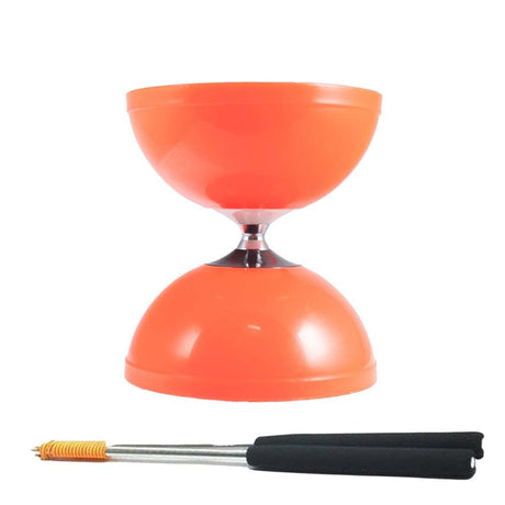 Diabolo VJ Apex Free med kullager och aluminiumpinnar – komplett diabolo-set för smidiga och långsnurrande tricks