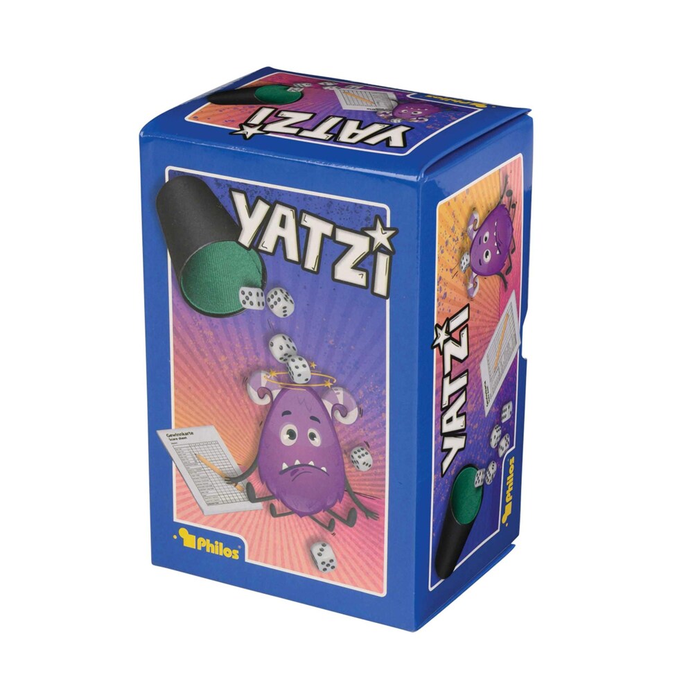 Yatzy – klassiskt tärningsspel med poängblock och fem tärningar.
