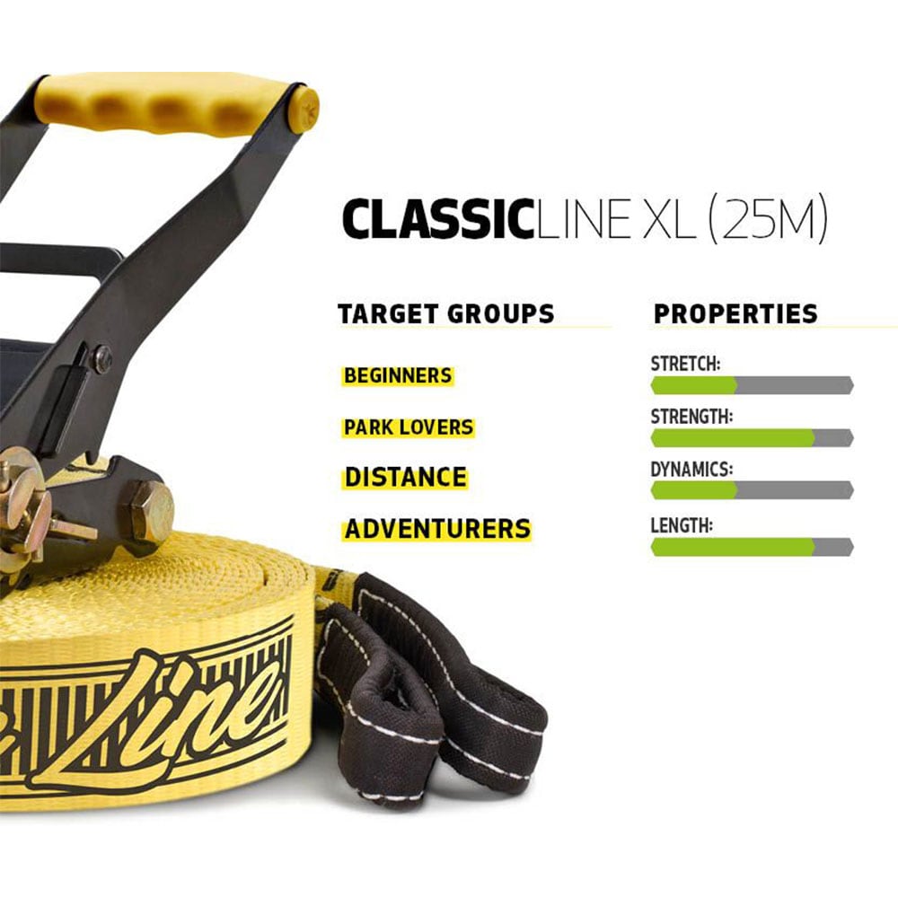 slackline, ClassicLine, XL, 25m, Gibbon Slackline