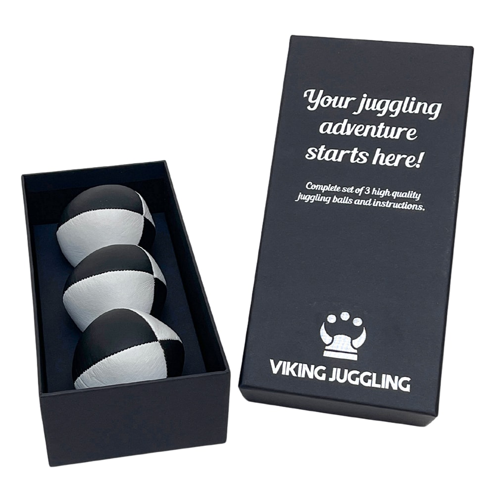 Jongleringsbollar 3 st - tvåfärgade
