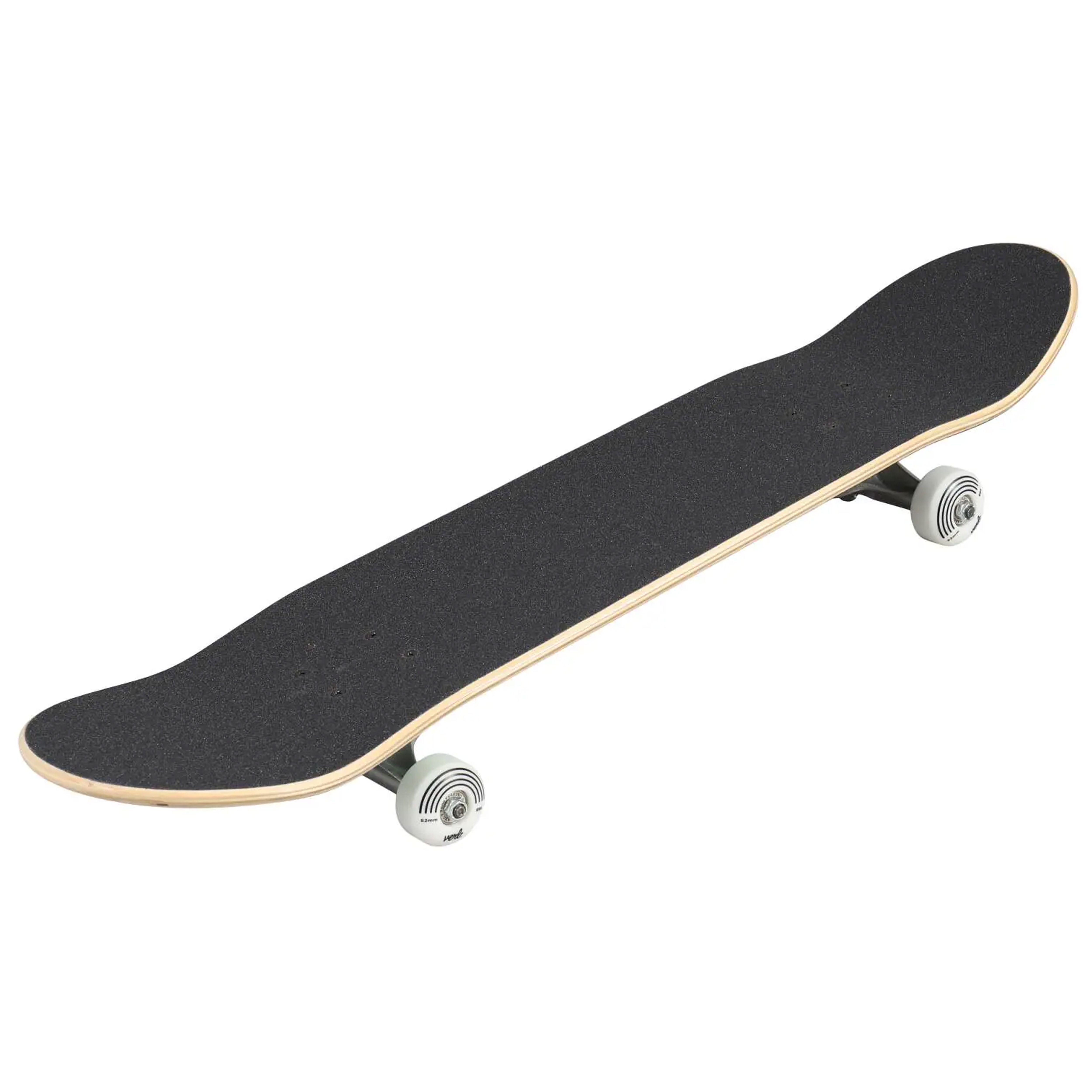 Verb Waves komplett skateboard – ovansida med grepptejp och dubbel kicktail